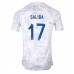 Frankrike William Saliba #17 Replika Borta matchkläder VM 2022 Korta ärmar